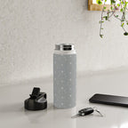 Cafe Floral - Dusty Blue Water Bottle Gallery Image 4