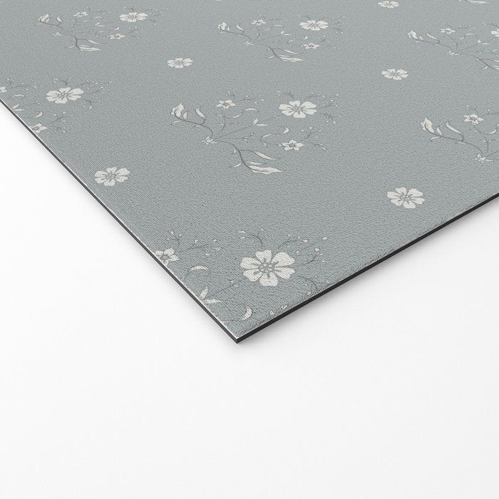 Cafe Floral - Dusty Blue Welcome Mat Gallery Image 2