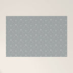 Cafe Floral - Dusty Blue Welcome Mat Gallery Image 1