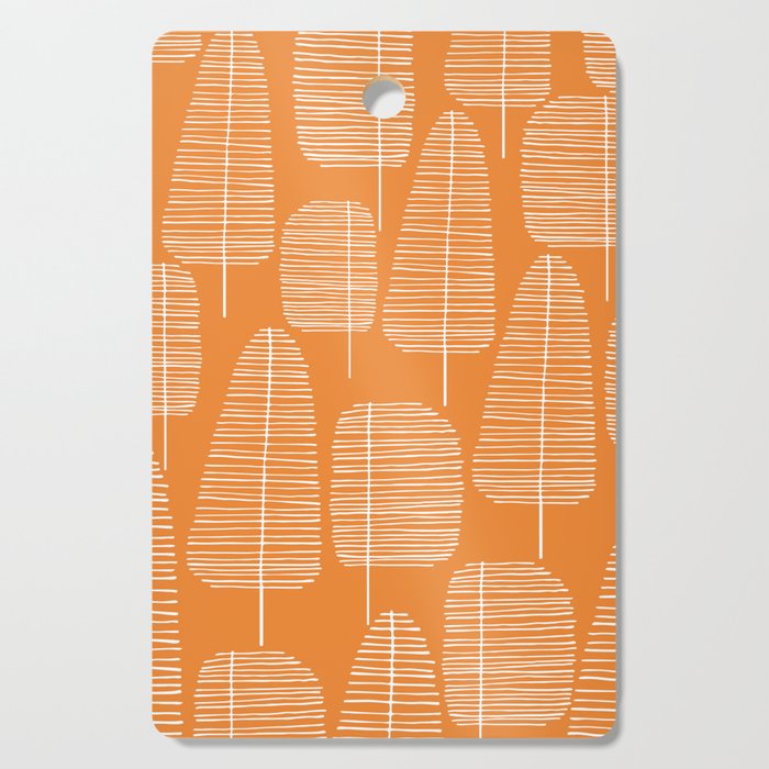 Mid Century Modern Forest Navel Orange Cutting Board Gallery Image 1