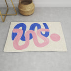 Pink Wiggle Embrace Rug Gallery Image 1