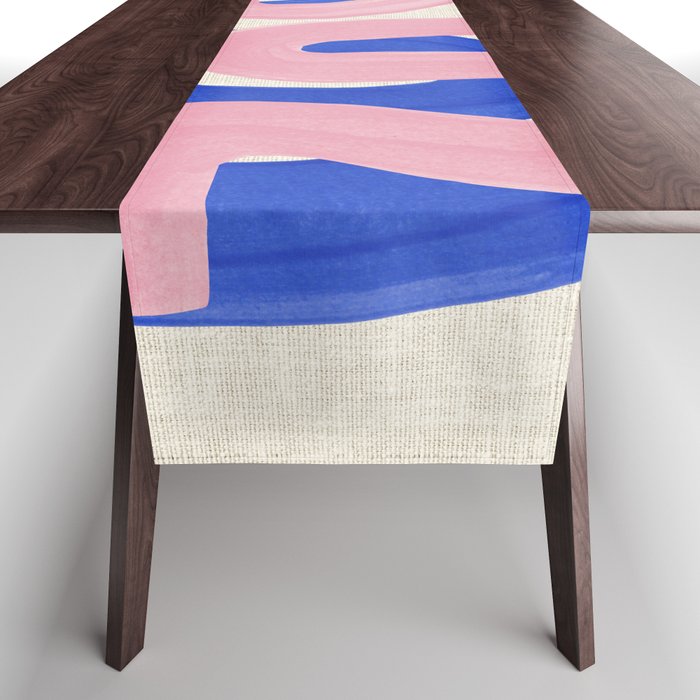 Pink Wiggle Embrace Table Runner Gallery Image 1