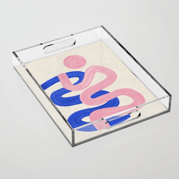 Pink Wiggle Embrace Acrylic Tray Gallery Image 1