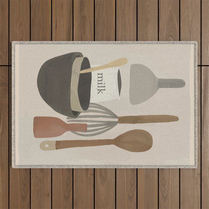 Kitchen Still Life II  Outdoor Rug Gallery Image 1