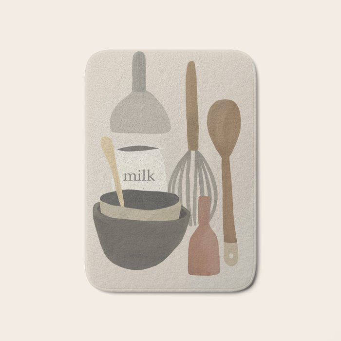 Kitchen Still Life II  Bath Mat Gallery Image 1