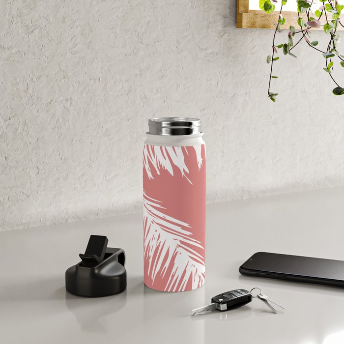 Pink Palm Tree Water Bottle Gallery Image 5