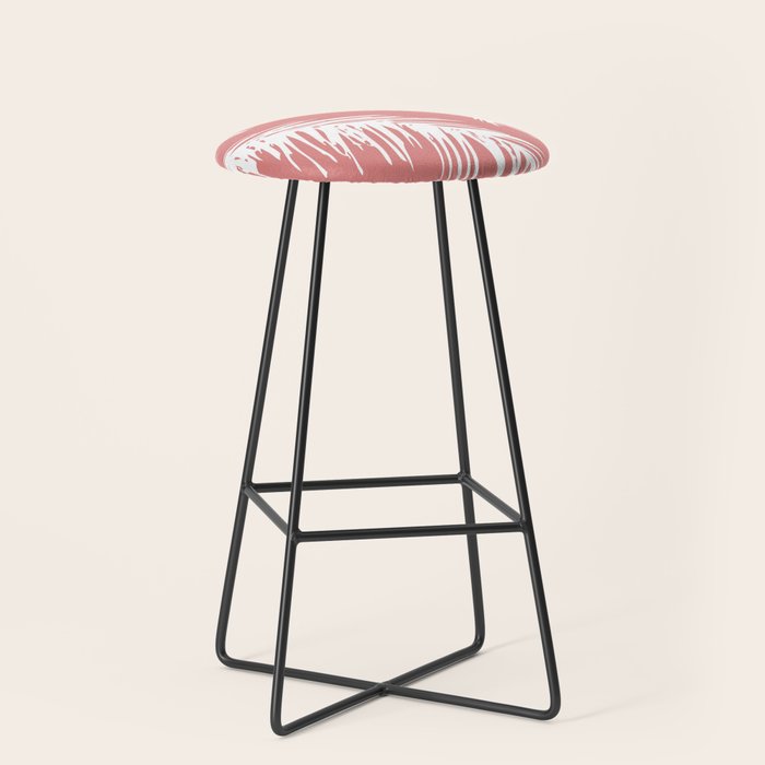 Pink Palm Tree Stool Gallery Image 1