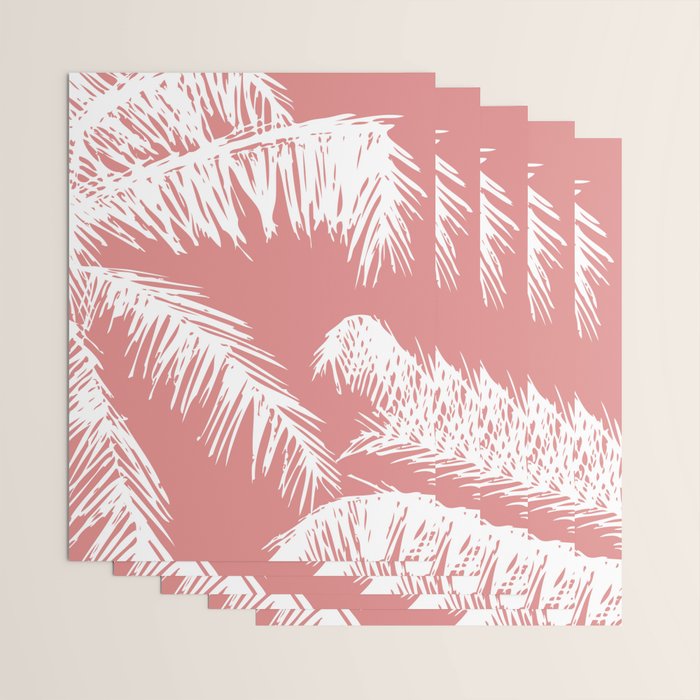 Pink Palm Tree Wrapping Paper Gallery Image 3