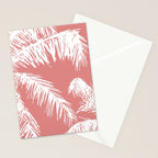 Pink Palm Tree Stationery Card Gallery Image 2