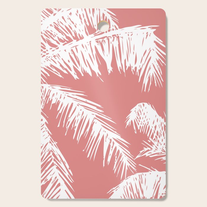 Pink Palm Tree Cutting Board Gallery Image 1