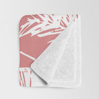 Pink Palm Tree Throw Blanket Gallery Image 3
