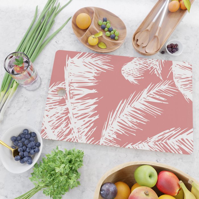Pink Palm Tree Cutting Board Gallery Image 2
