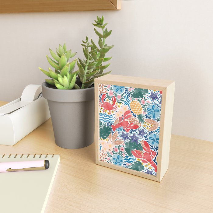 Seaside Floral Dream Mini Art Print Gallery Image 2