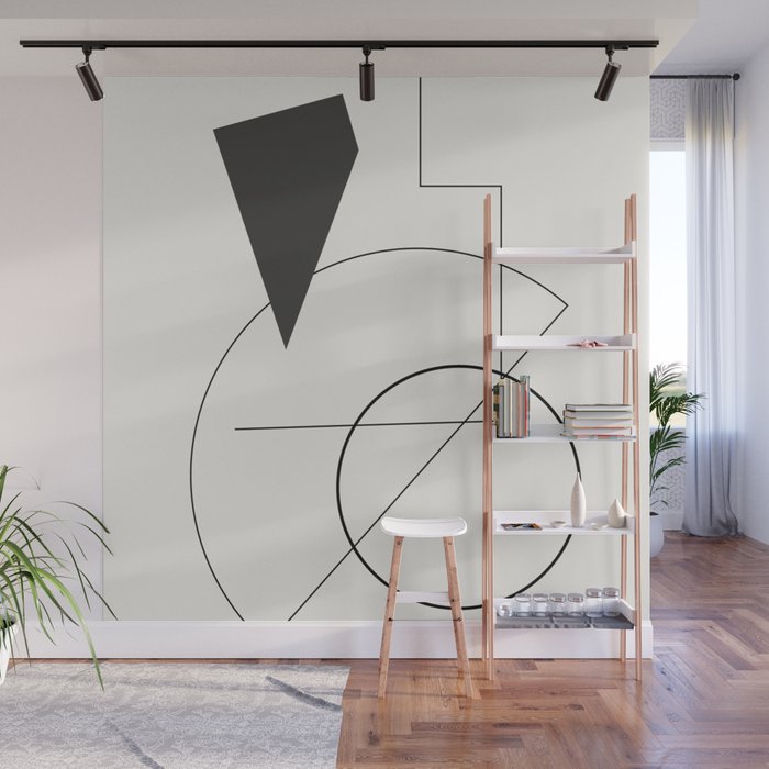 Abstract Minimal Geometric 1 Wall Mural Gallery Image 1