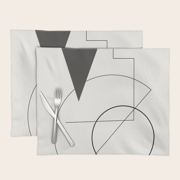Abstract Minimal Geometric 1 Placemat Gallery Image 1