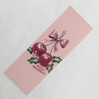 Cherry Christmas Yoga Mat Gallery Image 1
