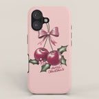 Cherry Christmas iPhone Case Gallery Image 1
