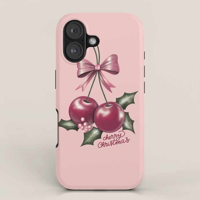 Cherry Christmas iPhone Case Gallery Image 1
