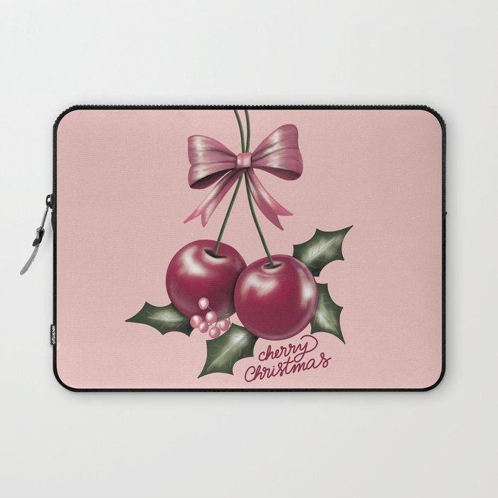 Cherry Christmas Laptop Sleeve Gallery Image 1