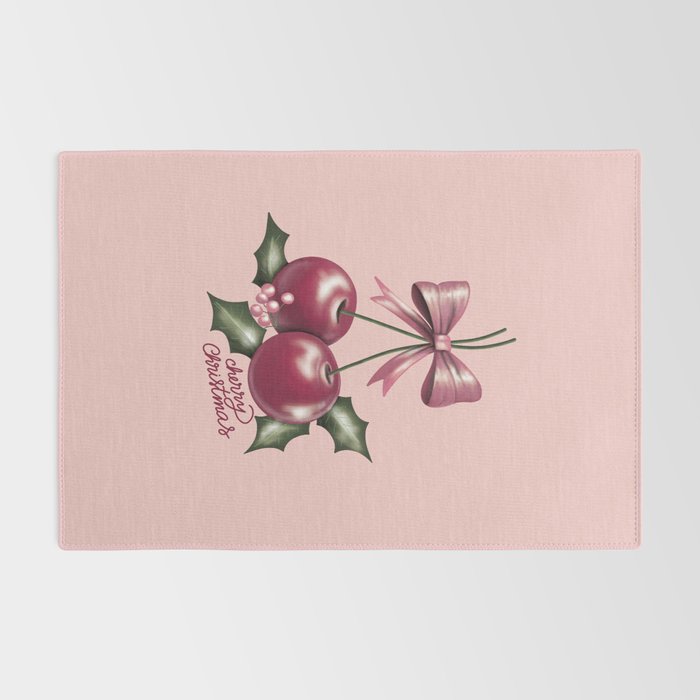 Cherry Christmas Rug Gallery Image 2