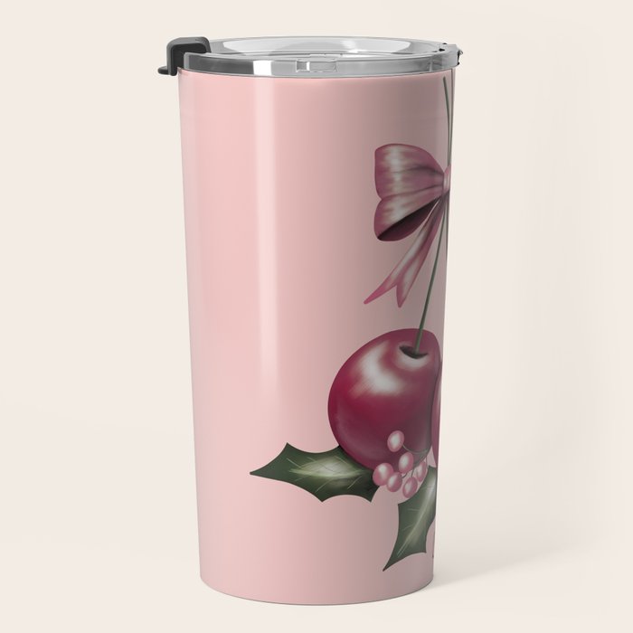 Cherry Christmas Travel Mug Gallery Image 3