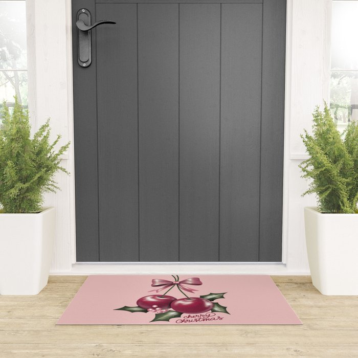 Cherry Christmas Welcome Mat Gallery Image 3
