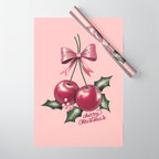 Cherry Christmas Wrapping Paper Gallery Image 1