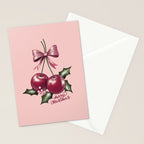 Cherry Christmas Stationery Card Gallery Image 2