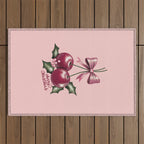 Cherry Christmas Outdoor Rug Gallery Image 1