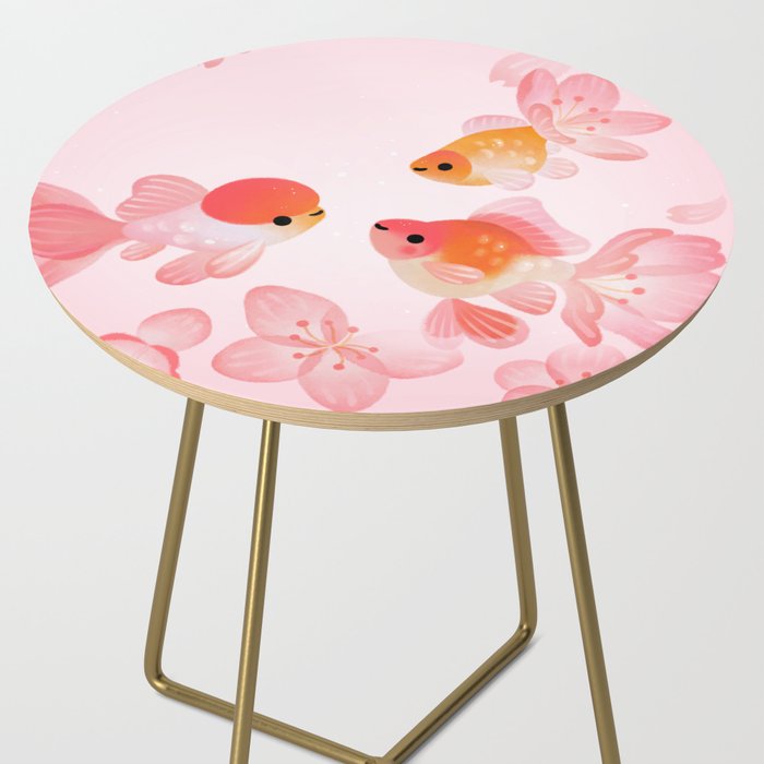 Cherry blossom goldfish Side Table Gallery Image 2