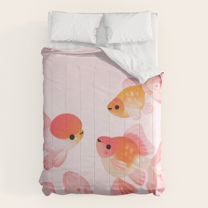 Cherry blossom goldfish Comforter Gallery Image 6