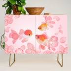 Cherry blossom goldfish Credenza Gallery Image 1