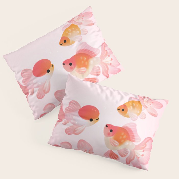 Cherry blossom goldfish Pillow Sham Gallery Image 1