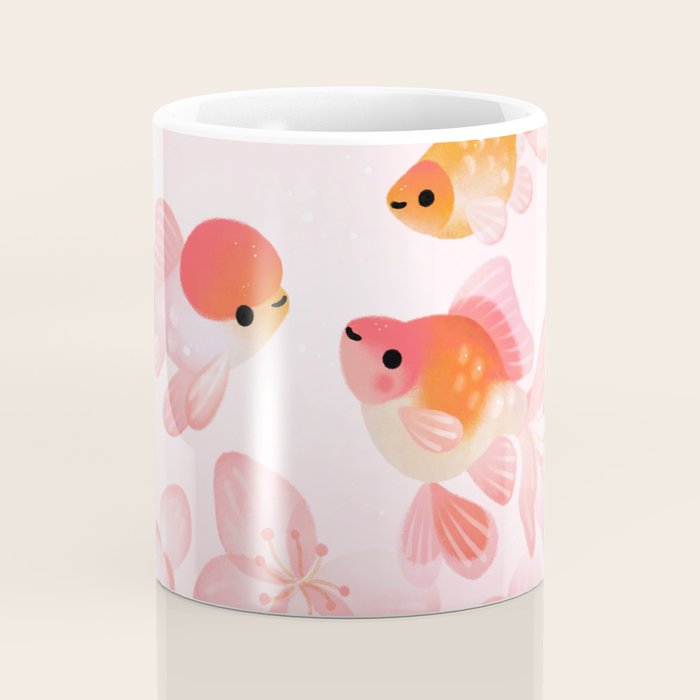 Cherry blossom goldfish Coffee Mug Gallery Image 4