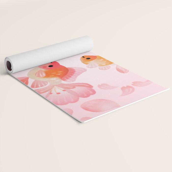 Cherry blossom goldfish Yoga Mat Gallery Image 2