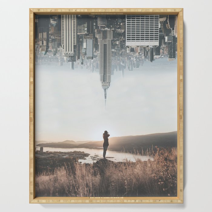 Between Earth & City Serving Tray Gallery Image 1