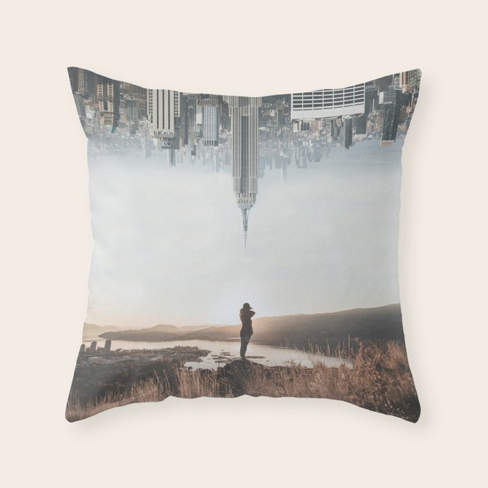 Between Earth & City Throw Pillow Gallery Image 6