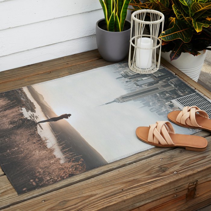 Between Earth & City Outdoor Rug Gallery Image 2