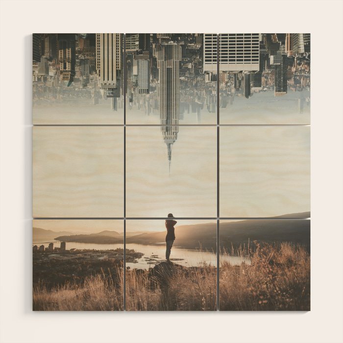 Between Earth & City Wood Wall Art Gallery Image 1