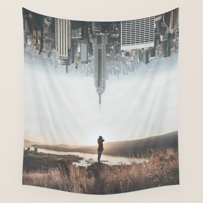 Between Earth & City Wall Tapestry Gallery Image 4