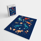 Painted Space Dinosaurs Jigsaw Puzzle Gallery Image 2