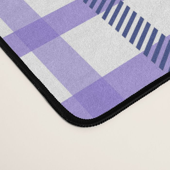 Vibrant Plaid Fusion A Desk Mat Gallery Image 4
