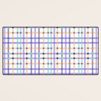 Vibrant Plaid Fusion A Desk Mat Gallery Image 3