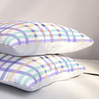 Vibrant Plaid Fusion A Pillow Sham Gallery Image 3