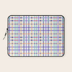 Vibrant Plaid Fusion A Laptop Sleeve Gallery Image 1