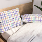 Vibrant Plaid Fusion A Pillow Sham Gallery Image 2