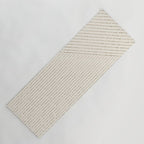 Lines (Cream & Chocolate) Yoga Mat Gallery Image 1