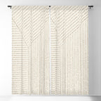 Lines (Cream & Chocolate) Window Curtain Gallery Image 5