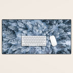Winter Pine Forest Desk Mat Gallery Image 1