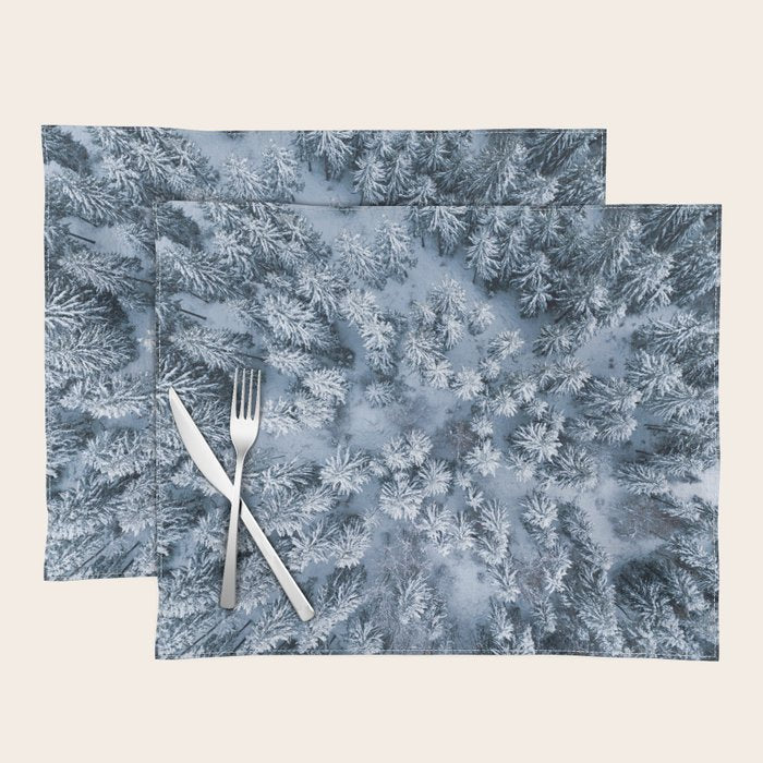 Winter Pine Forest Placemat Gallery Image 1